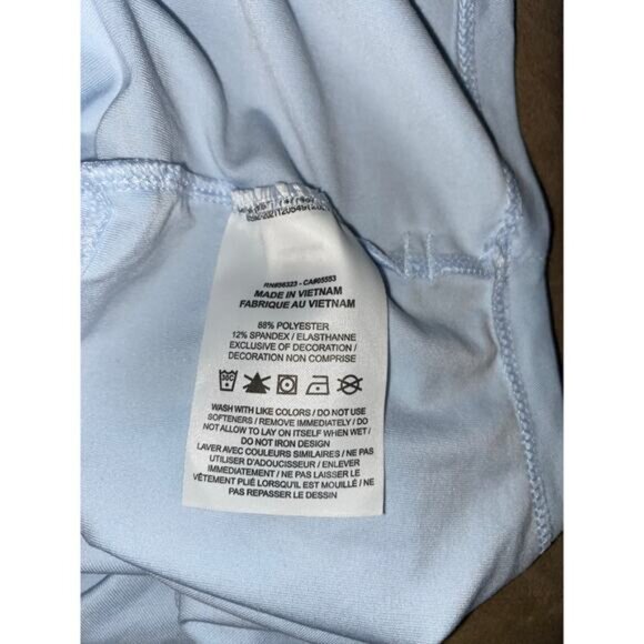 NIKE NWT $52 Dri-Fit size XL Women’s Light Blue Open Back Training Tank Top - Picture 7 of 12